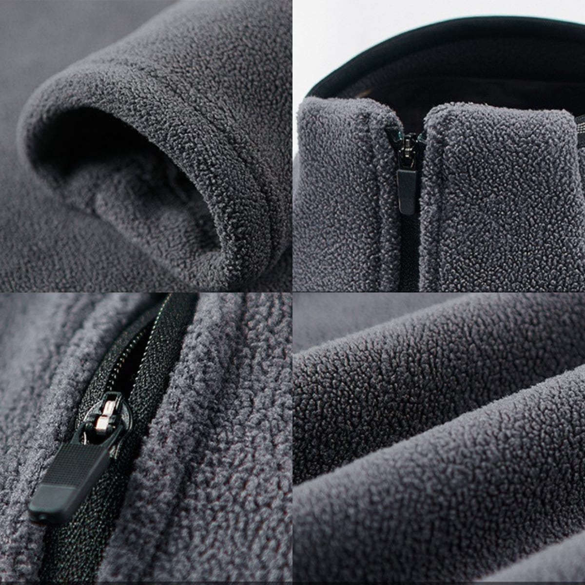 Fleece Vest voor Heren als Warme Fleece Trui met Rits 4