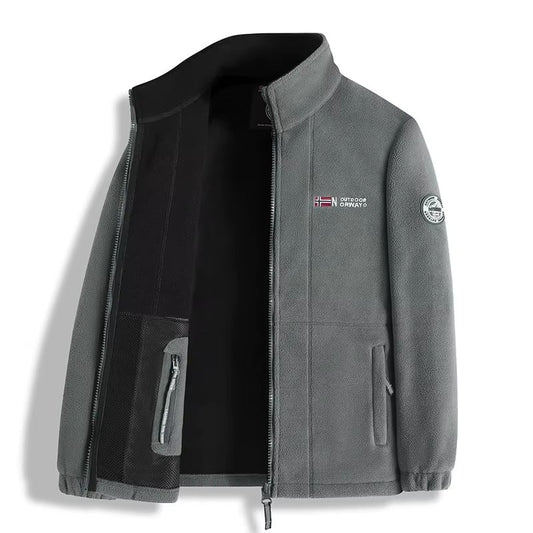 Fleece Vest voor Heren met Rits en Hoge Kraag, Warm en Licht 2