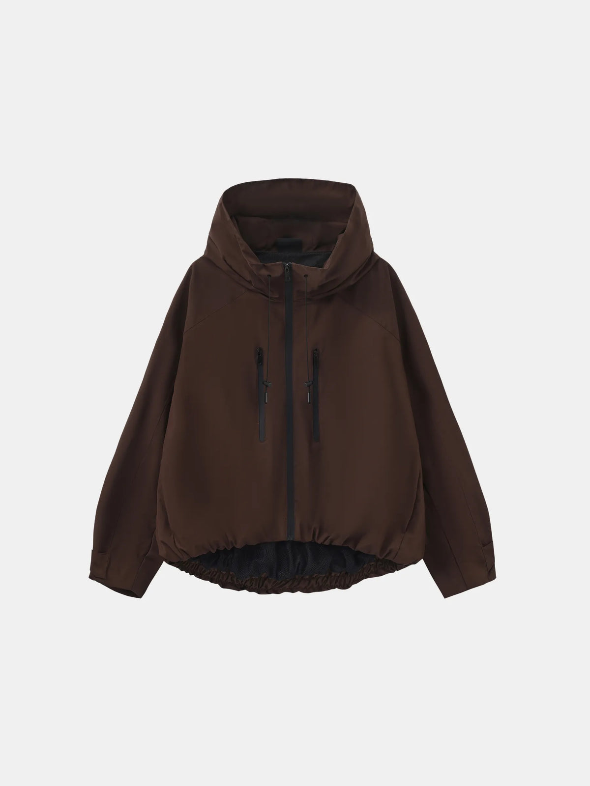 Kort oversized regnjakke i én størrelse