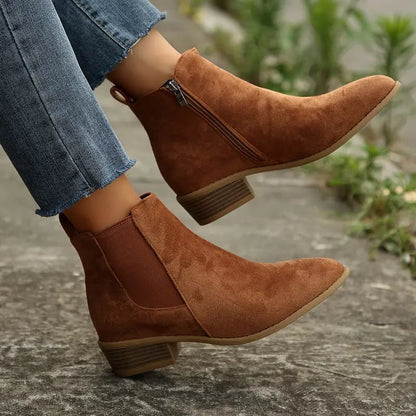 Chelsea Boots van Premium Imitatiesuède voor Dames, Winterlaarzen 1