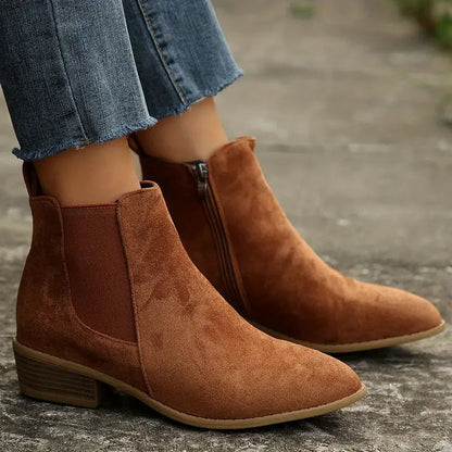 Chelsea Boots van Premium Imitatiesuède voor Dames, Winterlaarzen 2