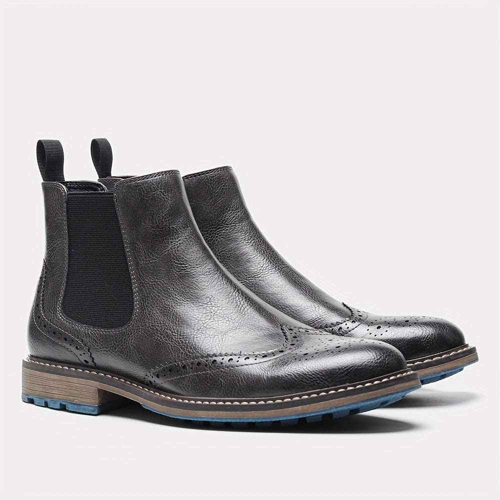 Chelsea Winter Boots, Chelsea Støvler Dame med Brogue 3