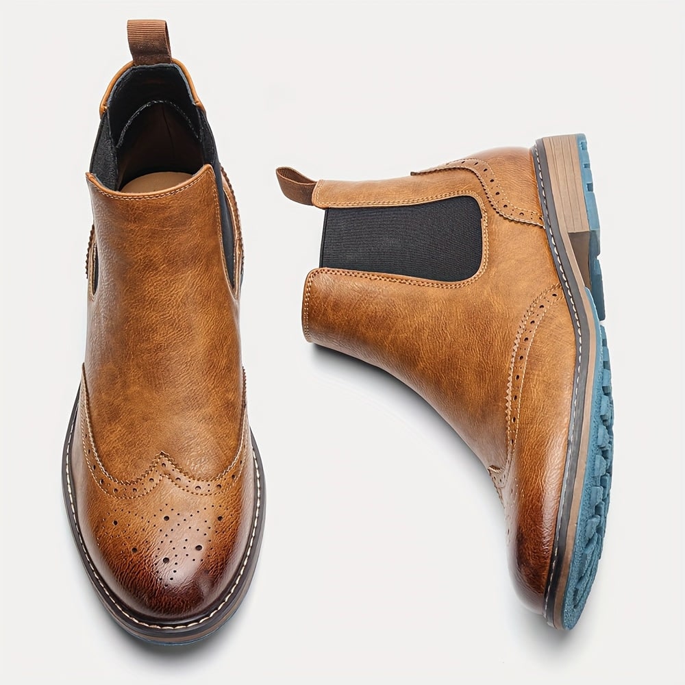 Chelsea Winter Boots, Chelsea Støvler Dame med Brogue 6