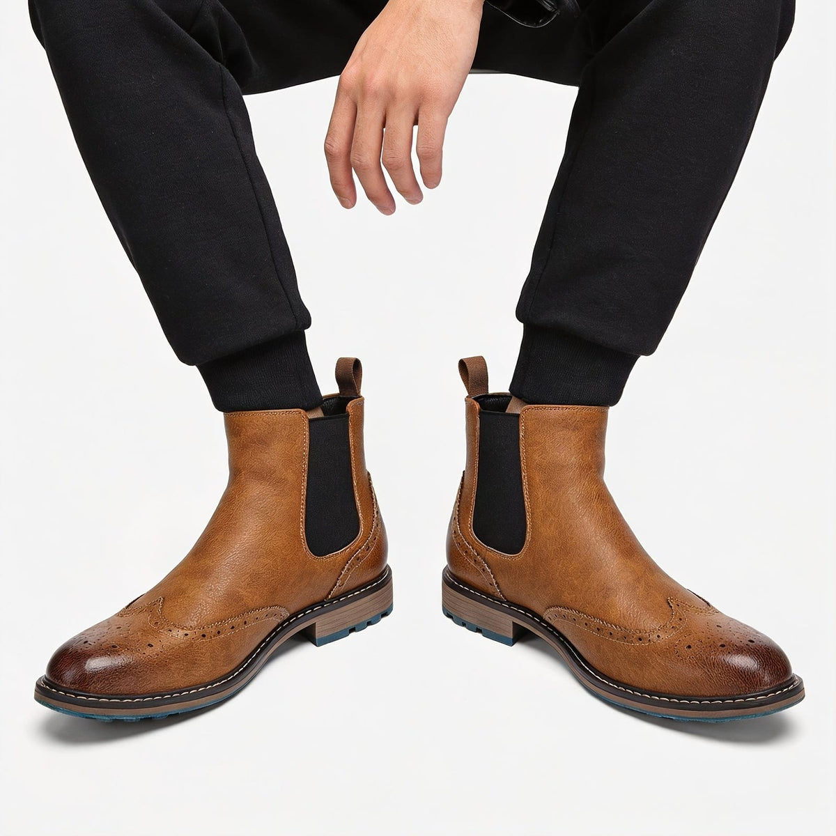 Chelsea Winter Boots, Chelsea Støvler Dame med Brogue 7