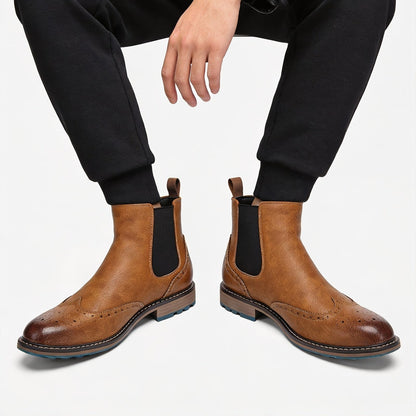 Chelsea Winter Boots, Chelsea Støvler Dame med Brogue 7