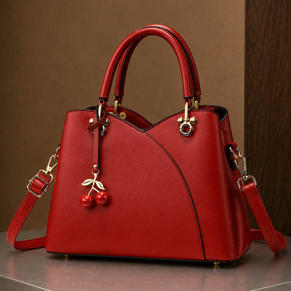 Cherry Handbag, Håndtaske Dame med Kirsebærvedhæng 6