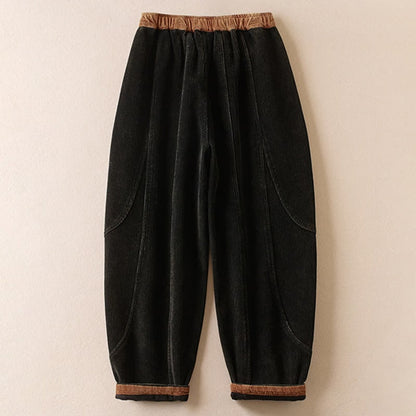 Corduroy Harembroek voor Dames met Fleecevoering en Trekkoord 5