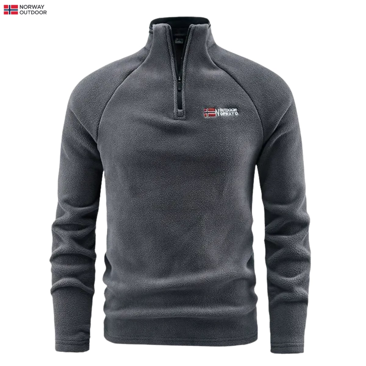 Fleece Vest voor Heren als Warme Fleece Trui met Rits 2