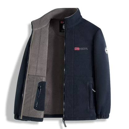 Fleece Vest voor Heren met Rits en Hoge Kraag, Warm en Licht 1