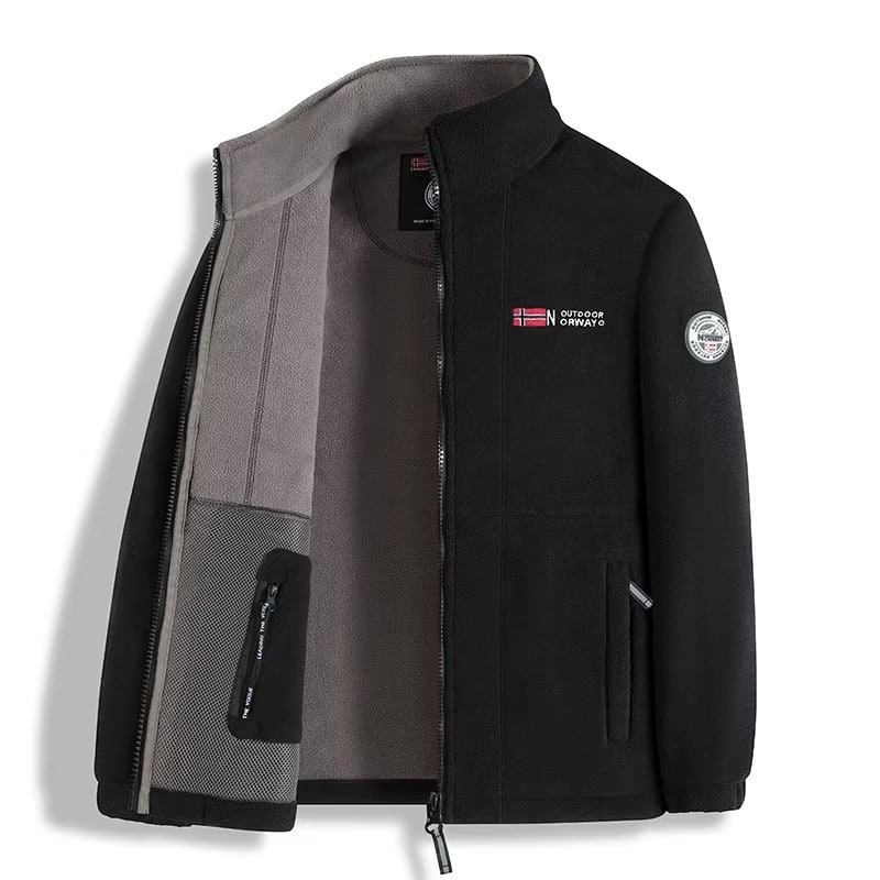 Fleece Vest voor Heren met Rits en Hoge Kraag, Warm en Licht 3