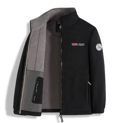Fleece Vest voor Heren met Rits en Hoge Kraag, Warm en Licht 3