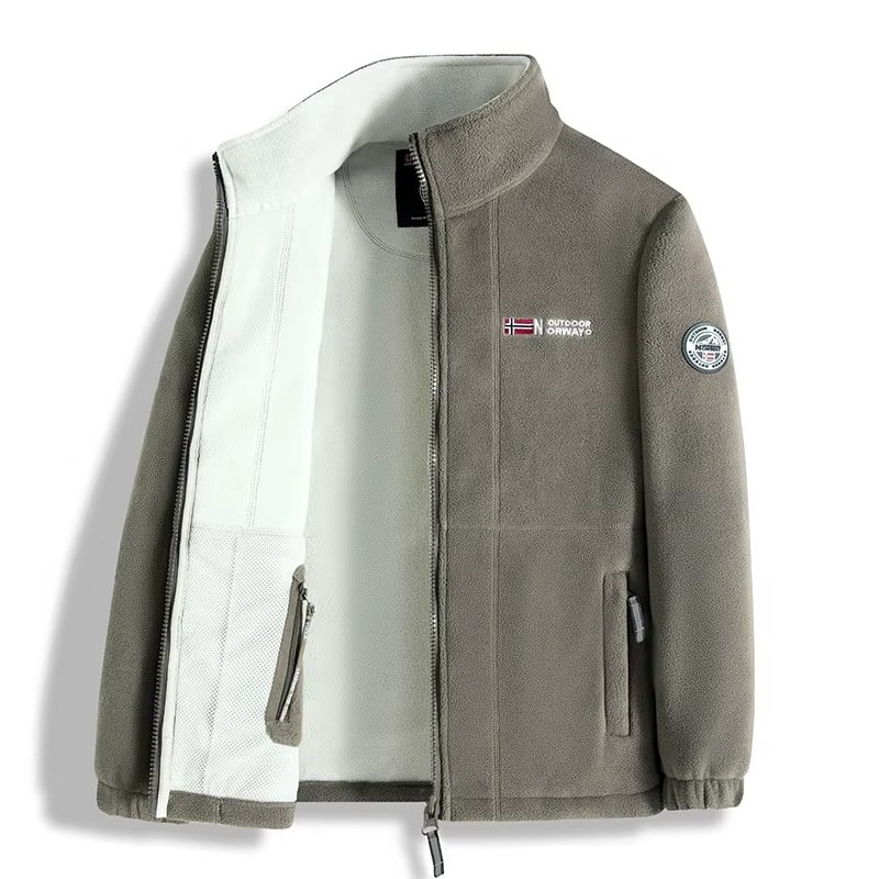 Fleece Vest voor Heren met Rits en Hoge Kraag, Warm en Licht 5