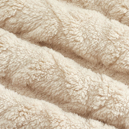 Hættetrøje Herre, Blød Teddyfleece med Kabelmønster 9