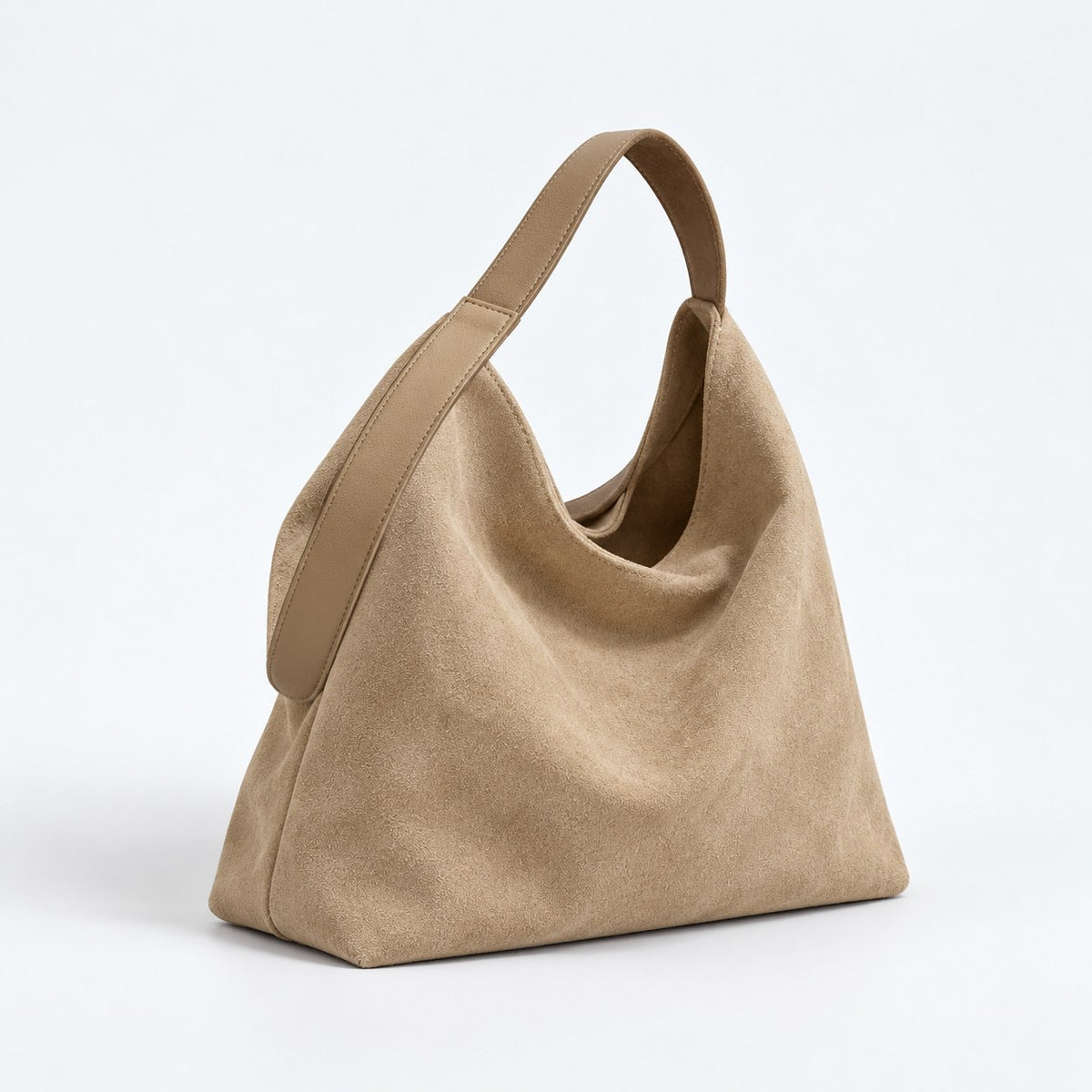 Skuldertaske Dame Hobo, Rummelig Taske med Bred Skulderrem 3