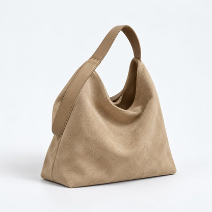 Skuldertaske Dame Hobo, Rummelig Taske med Bred Skulderrem 3