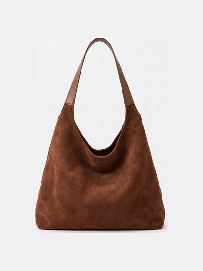 Skuldertaske Dame Hobo, Rummelig Taske med Bred Skulderrem 1