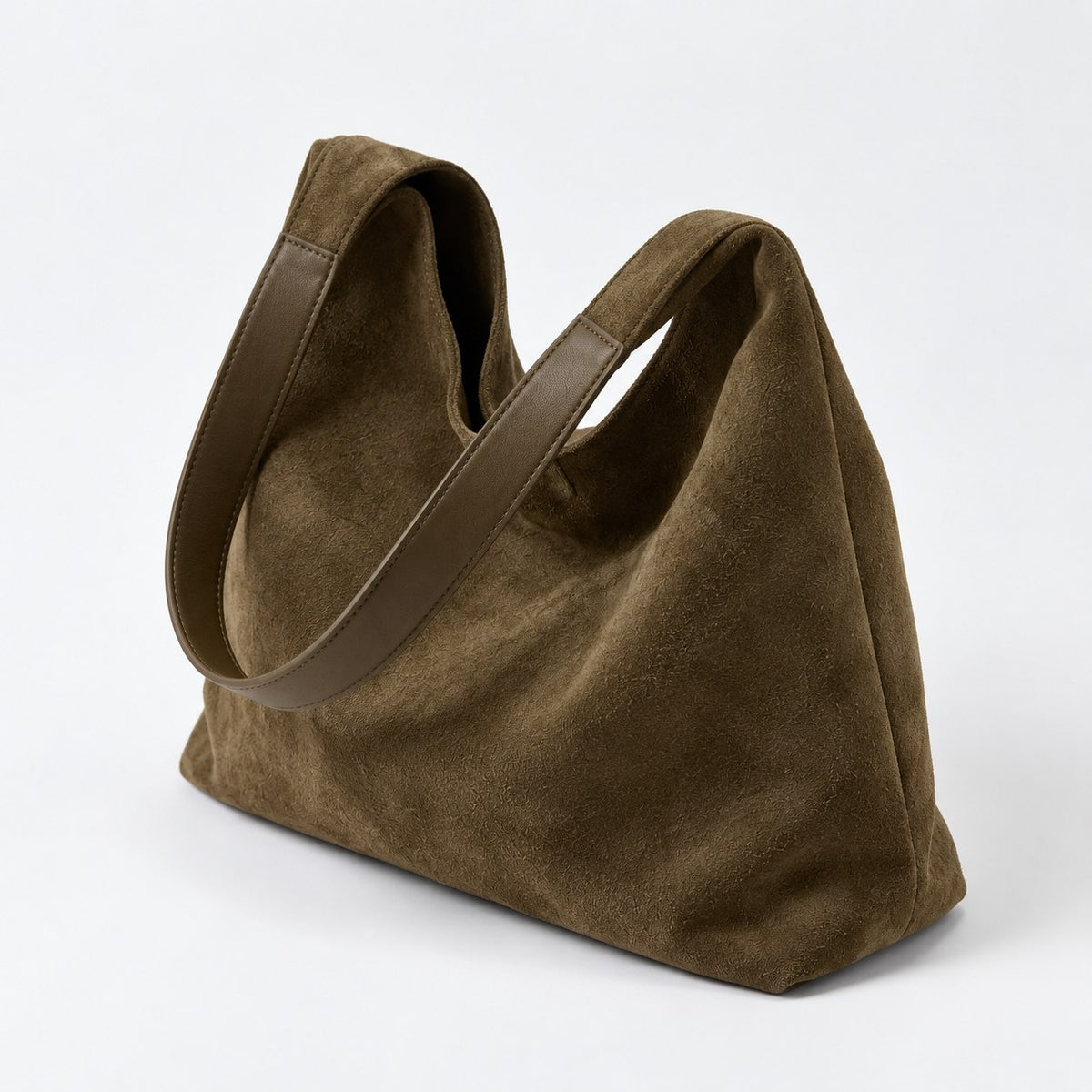 Skuldertaske Dame Hobo, Rummelig Taske med Bred Skulderrem 5
