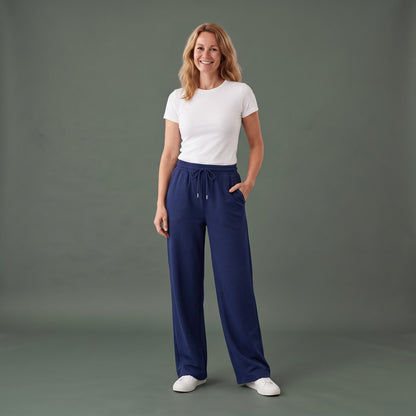 Joggingbroek Dames met Wijde Pijpen en Elastische Taille 1