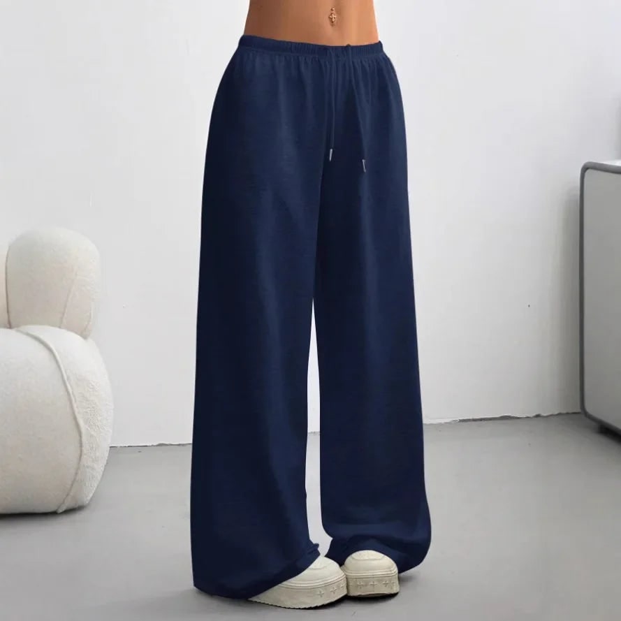 Joggingbroek Dames met Wijde Pijpen en Elastische Taille 1