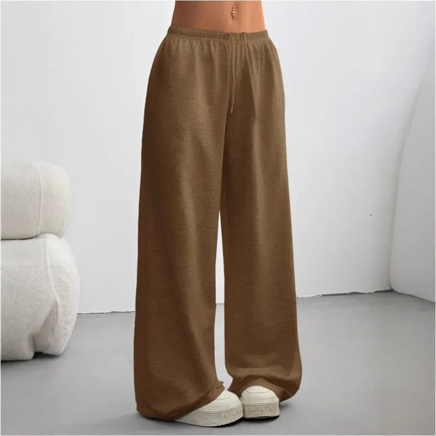 Joggingbroek Dames met Wijde Pijpen en Elastische Taille 2