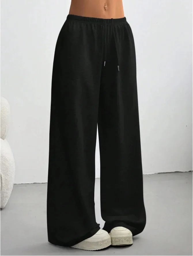 Joggingbroek Dames met Wijde Pijpen en Elastische Taille 4