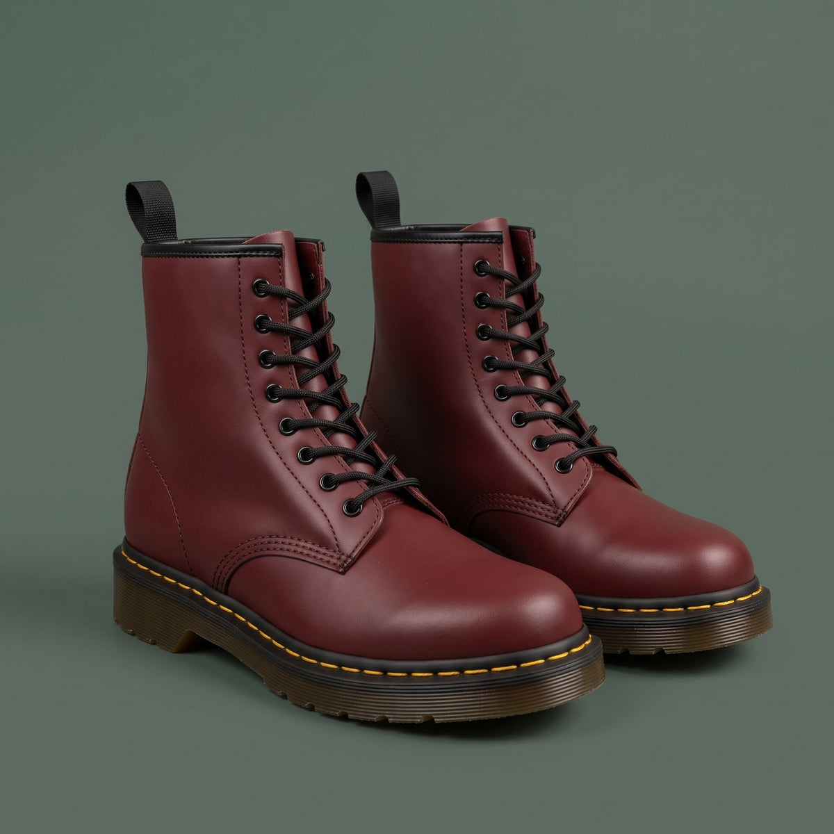 Leather Boots, Læderstøvler Dame med Snørebånd og Gummisål 1