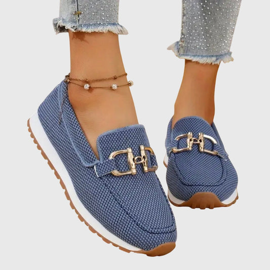 Comfort Loafers van Ademend Breisel met Sneakerzool, Lichte Instappers