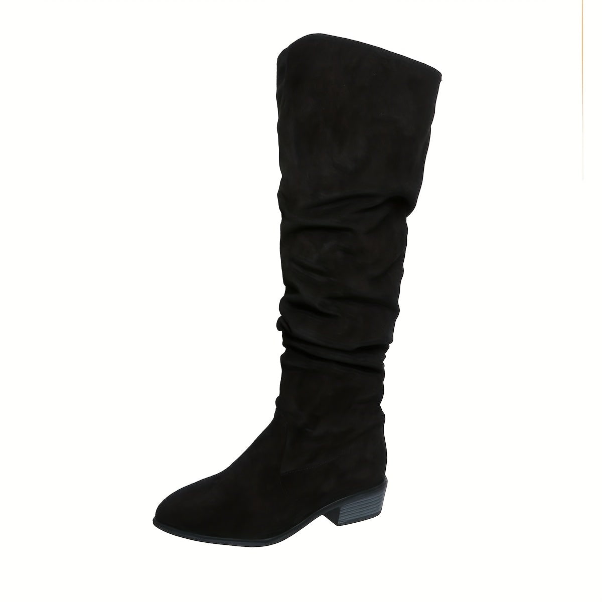 Overknee Laarzen voor Dames, Instapmodel met Blokhak 4