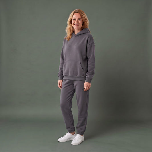 Oversize Træningsdragt til Dame med Hættetrøje og Joggingbukser