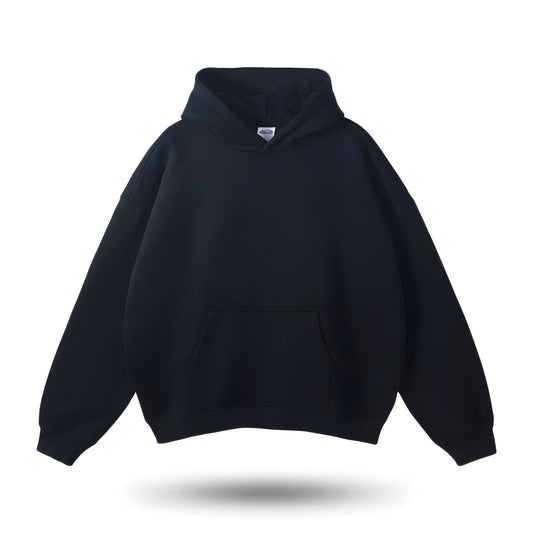 Oversized hoodie dames met verlaagde schouders en kangoeroezak 2