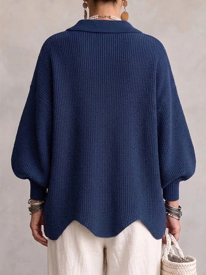 Oversized Vest voor Dames met Ballonmouwen en Gouden Knopen 2