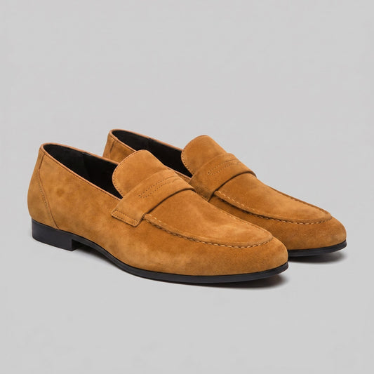 Penny loafers heren met suèdelook voor een smart casual stijl 2