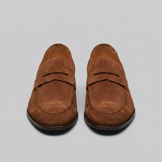 Penny Loafers voor Heren met Suèdelook