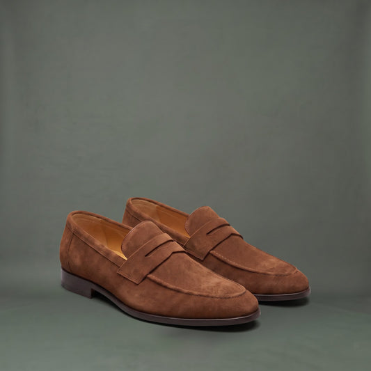 Penny Loafers til Herre i Ruskindslook