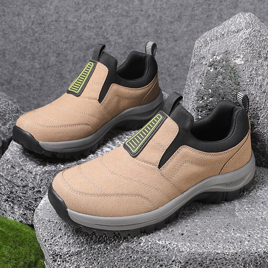 Robuuste Wandelschoenen voor Dames, Slip-on met Antislipzool
