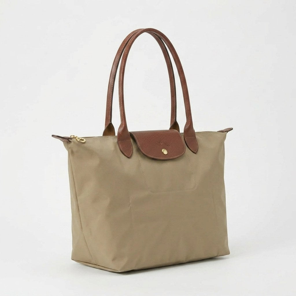 Skuldertaske Dame, Rummelig Shopper Taske med Lynlås 3