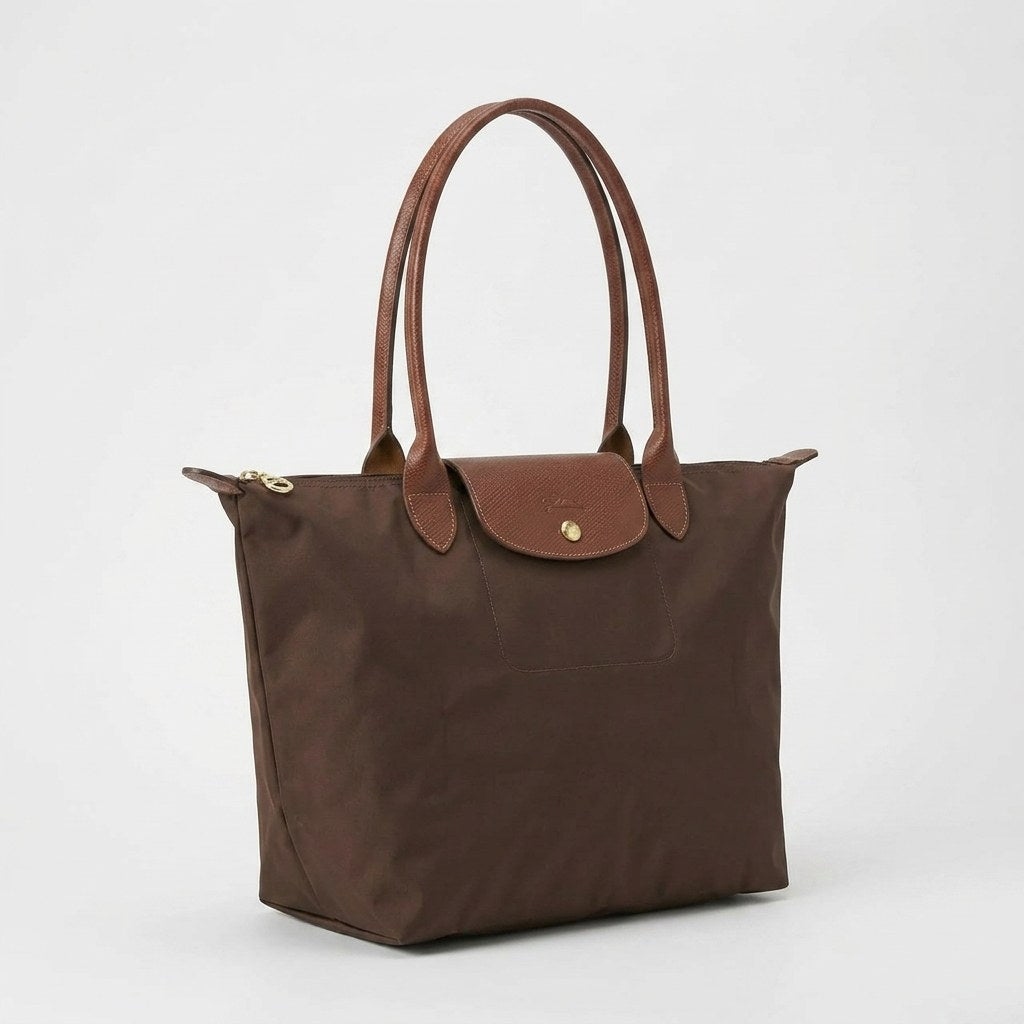 Skuldertaske Dame, Rummelig Shopper Taske med Lynlås 4