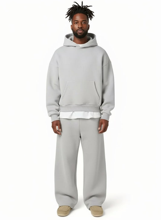 Trainingspak voor heren met hoodie en rechte joggingbroek 2