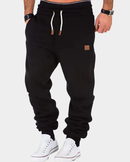 Joggingbukser Herre Varme med Elastisk Linning og Ribkanter 2